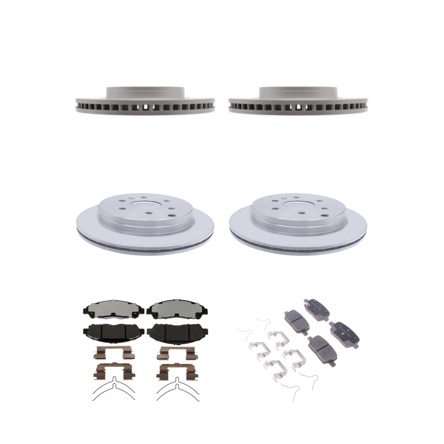 ACDelco Disc Brake Pads and Rotors Kit Front Rear For 2017 GMC Acadia
