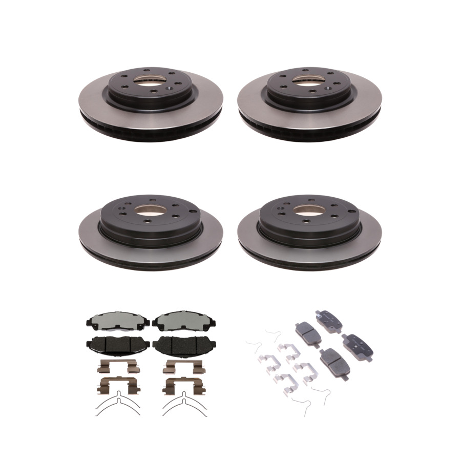 ACDelco Disc Brake Pads and Rotors Kit Front Rear For 2017 GMC Acadia