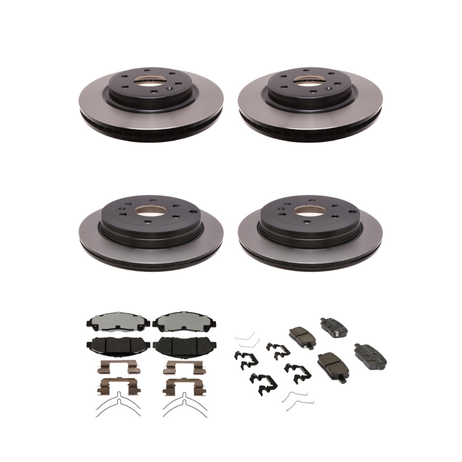ACDelco Disc Brake Pads and Rotors Kit Front Rear For 2017 GMC Acadia