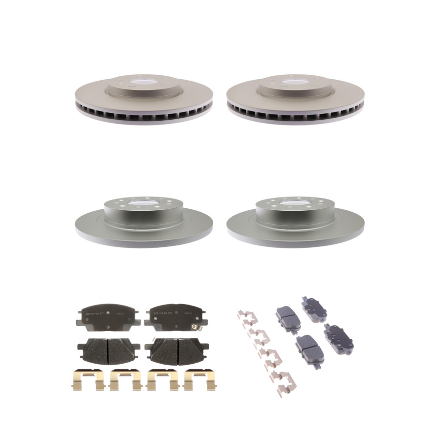 ACDelco Disc Brake Pads and Rotors Kit Front Rear For 2016 Chevrolet Malibu