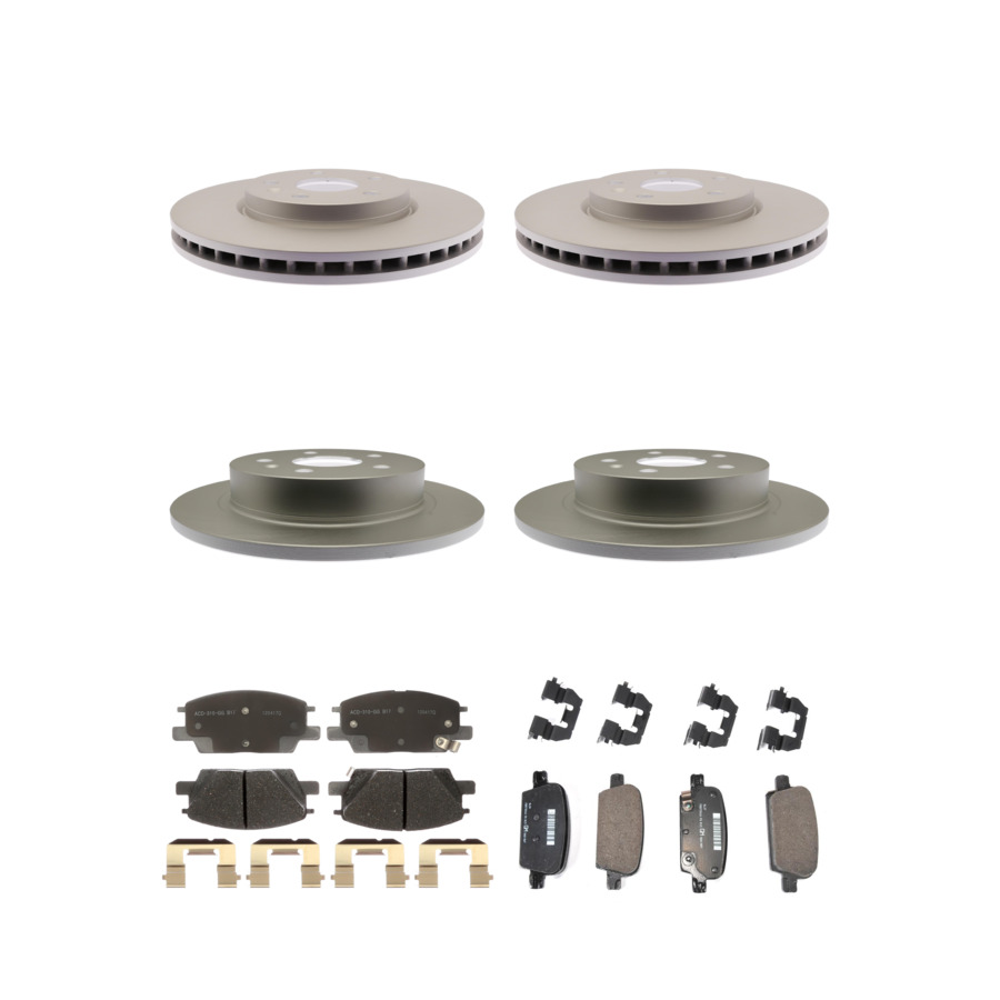 ACDelco Disc Brake Pads and Rotors Kit Front Rear For 2016 Chevrolet Malibu