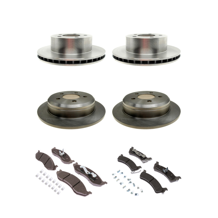 ACDelco Disc Brake Pads and Rotors Kit Front Rear For 94-98 Jeep Grand Cherokee