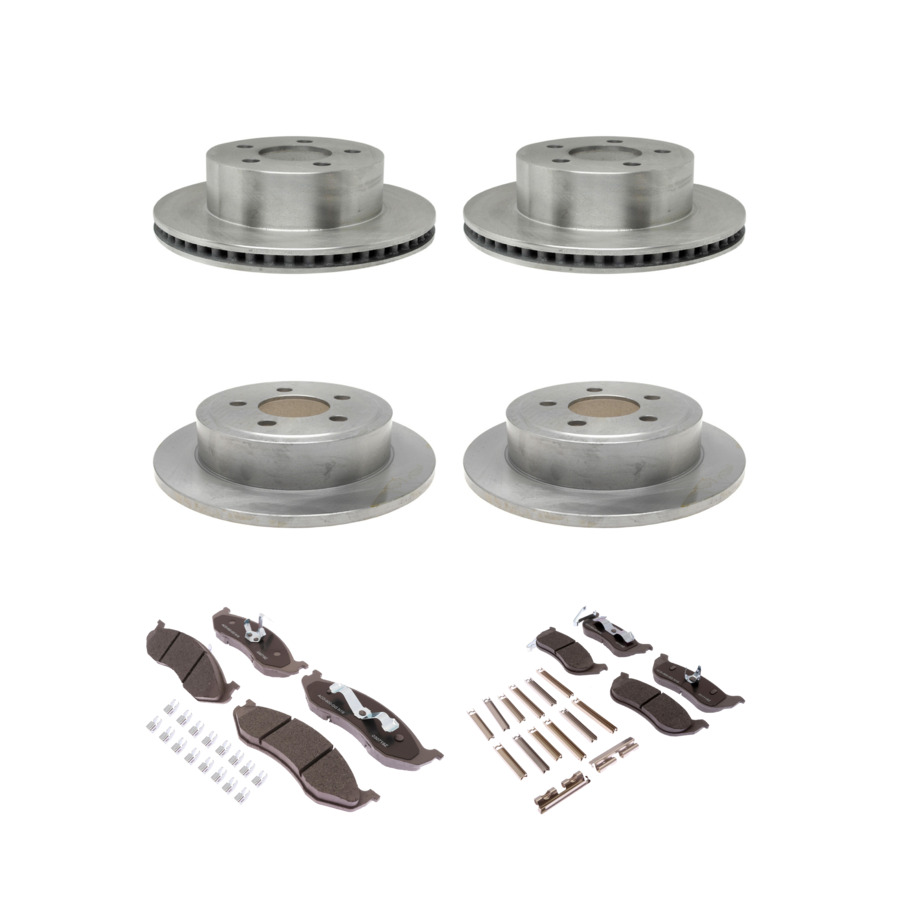 ACDelco Disc Brake Pads and Rotors Kit Front Rear For 2004-2006 Jeep Wrangler TJ