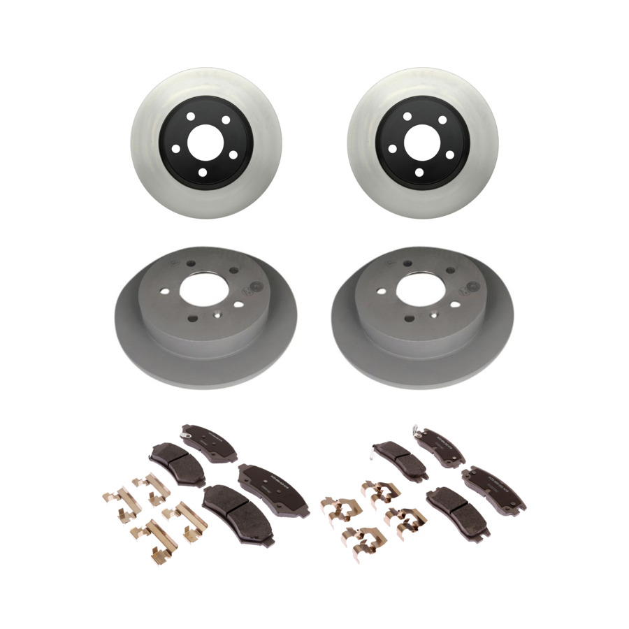 ACDelco Disc Brake Pads and Rotors Kit Front Rear For 98-05 Chevrolet Impala