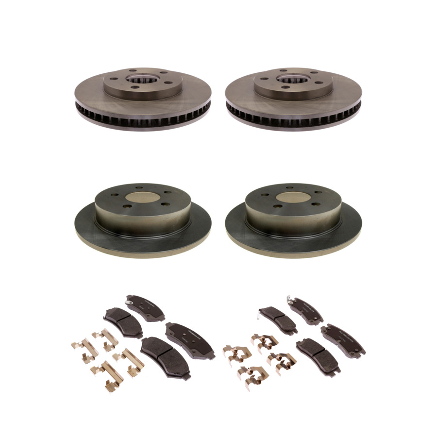 ACDelco Disc Brake Pads and Rotors Kit Front Rear For 97-05 Buick Century Regal