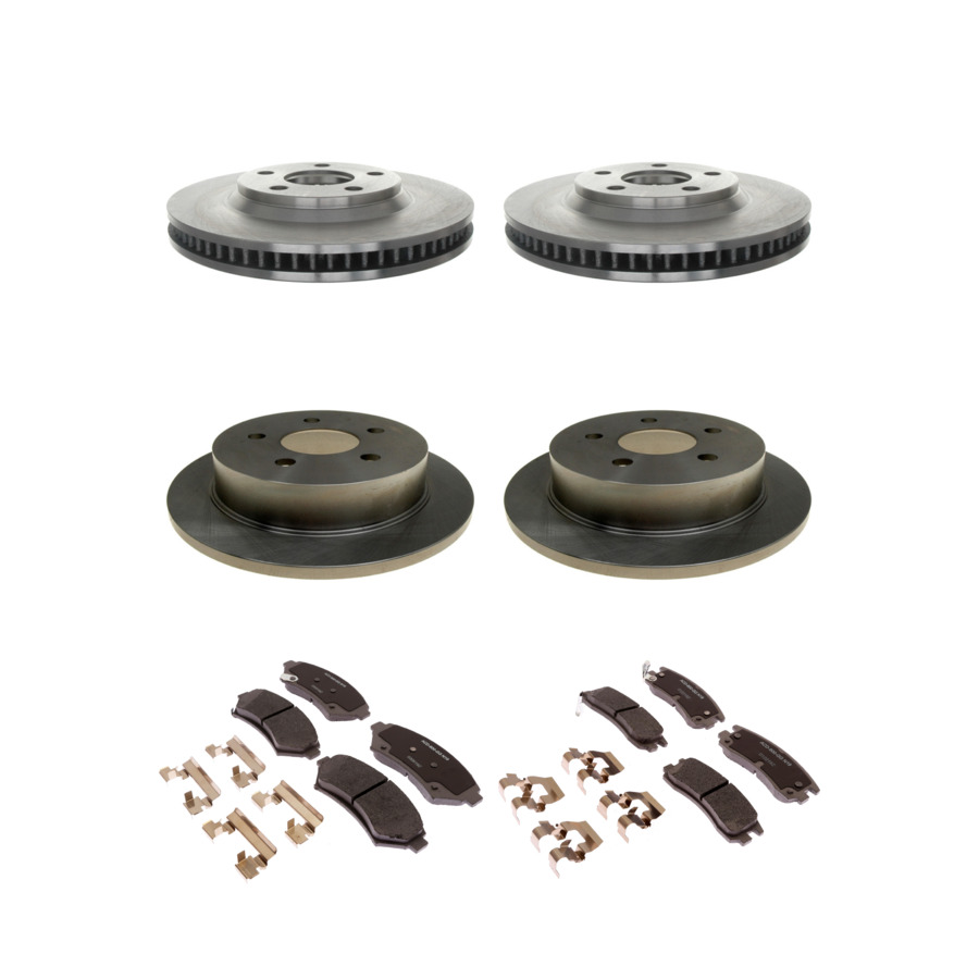 ACDelco Disc Brake Pads and Rotors Kit Front Rear For 98-05 Chevrolet Impala