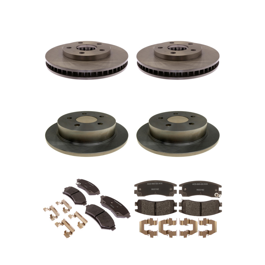 ACDelco Disc Brake Pads and Rotors Kit Front Rear For 1999 Buick Riviera