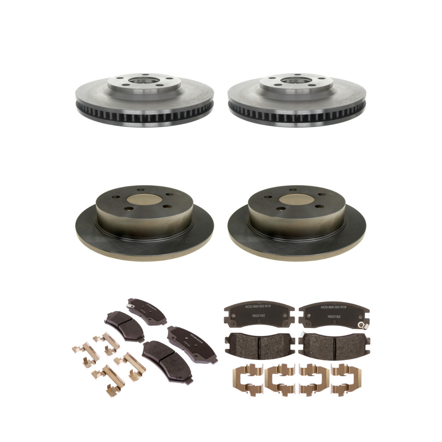 ACDelco Disc Brake Pads and Rotors Kit Front Rear For 1999 Buick Riviera