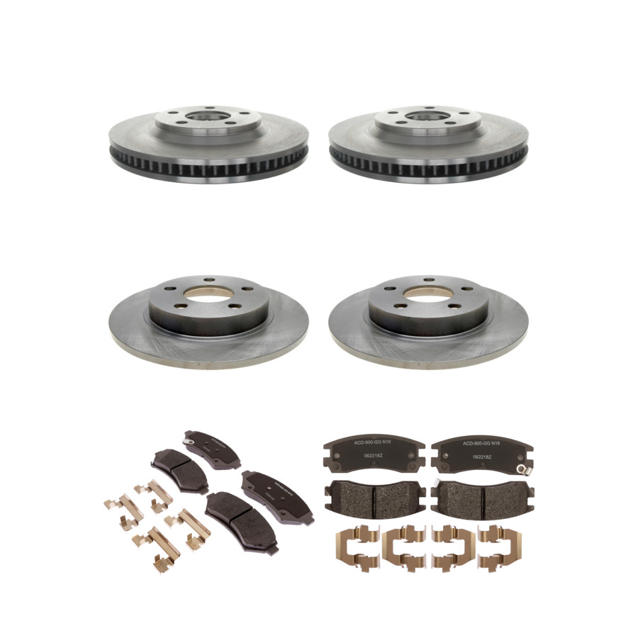 ACDelco Disc Brake Pads and Rotors Kit Front Rear For 97-05 Buick LeSabre Park