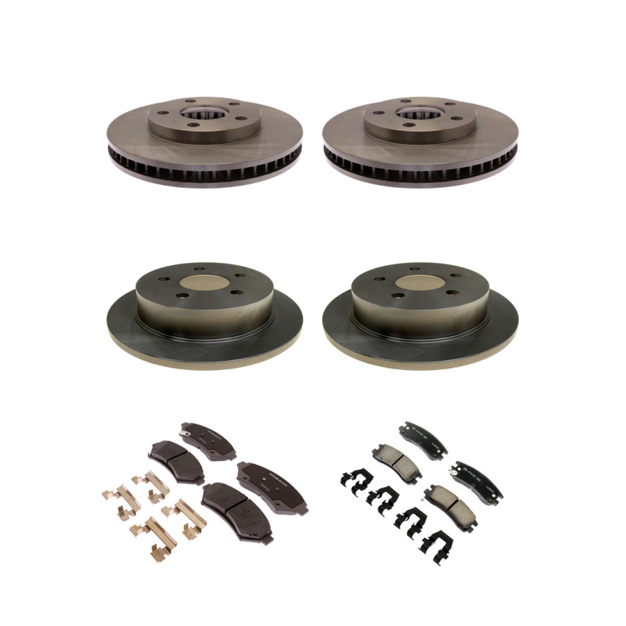 ACDelco Disc Brake Pads and Rotors Kit Front Rear For 97-05 Buick Century Regal