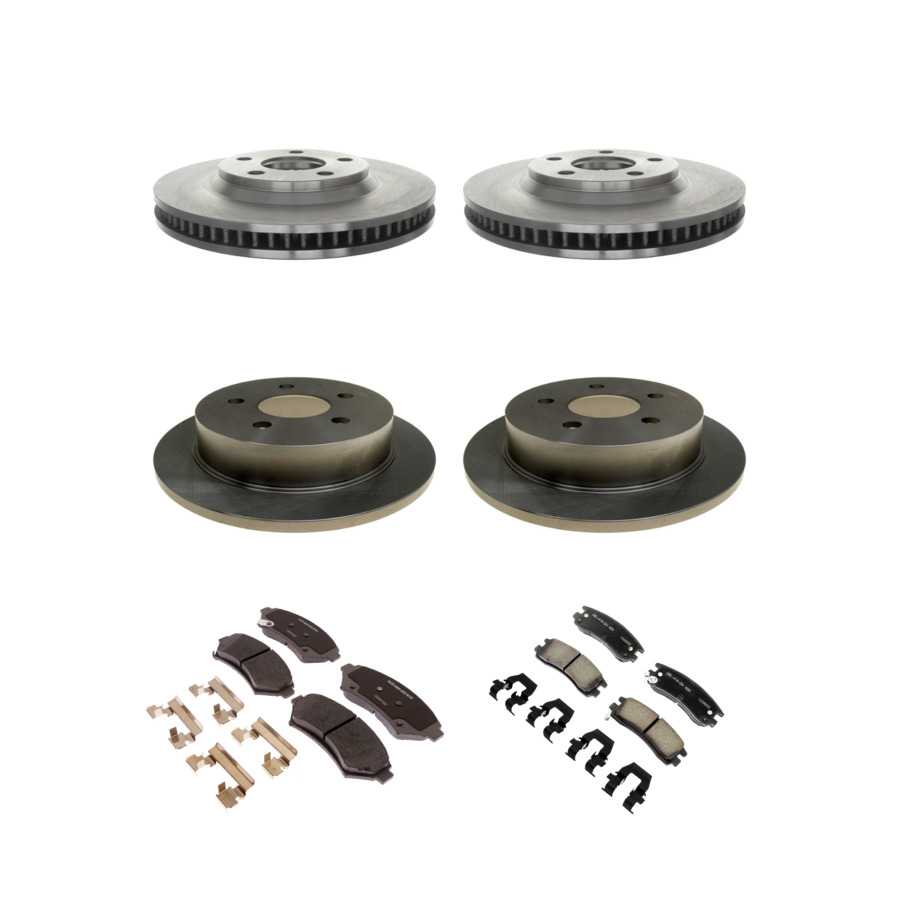 ACDelco Disc Brake Pads and Rotors Kit Front Rear For 98-05 Chevrolet Impala