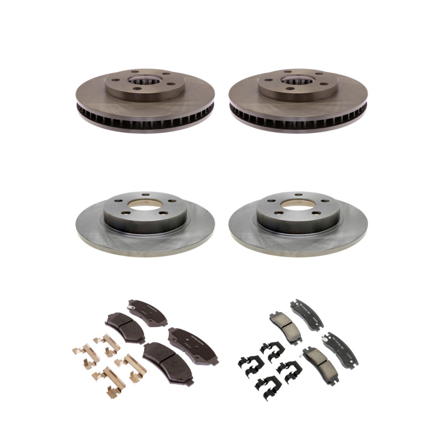 ACDelco Disc Brake Pads and Rotors Kit Front Rear For 99-05 Buick LeSabre
