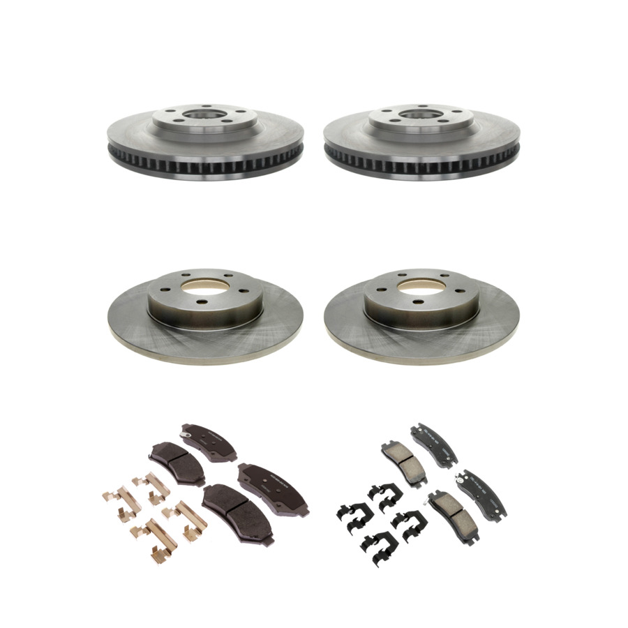 ACDelco Disc Brake Pads and Rotors Kit Front Rear For 97-02 Cadillac Eldorado