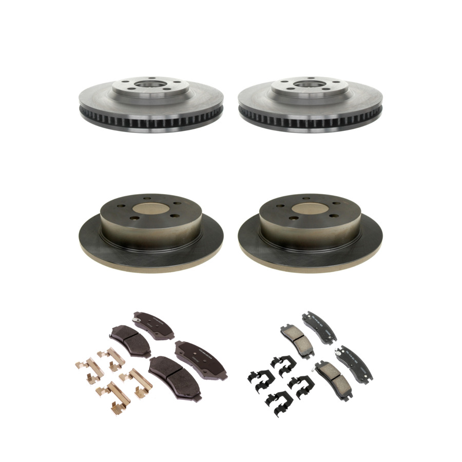 ACDelco Disc Brake Pads and Rotors Kit Front Rear For 1999 Buick Riviera