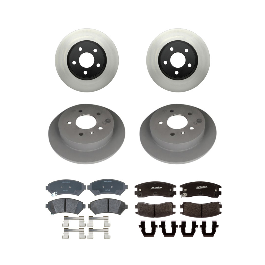 ACDelco Disc Brake Pads and Rotors Kit Front Rear For 98-05 Chevrolet Impala
