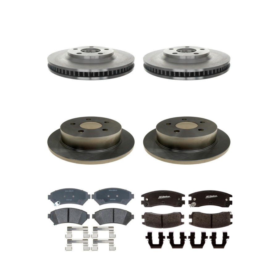 ACDelco Disc Brake Pads and Rotors Kit Front Rear For 98-05 Chevrolet Impala