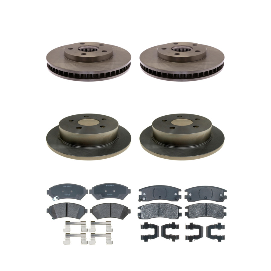 ACDelco Disc Brake Pads and Rotors Kit Front Rear For 1999 Buick Riviera