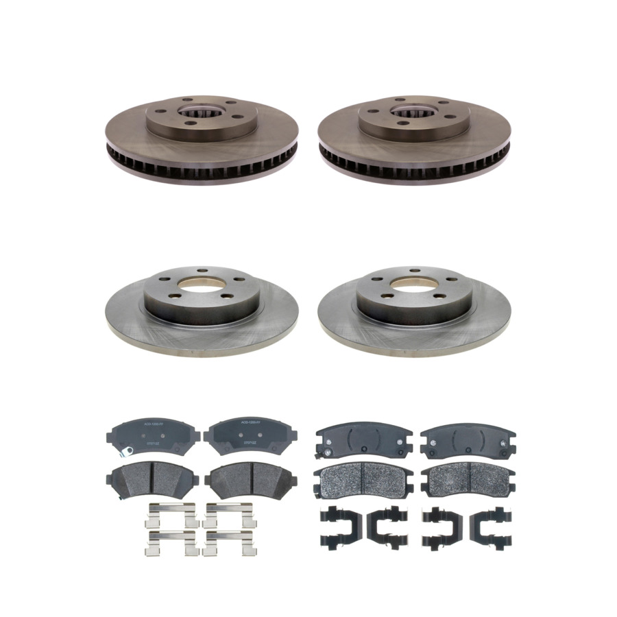 ACDelco Disc Brake Pads and Rotors Kit Front Rear For 99-05 Buick LeSabre
