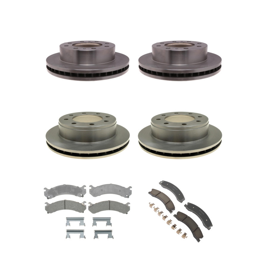ACDelco Disc Brake Pads and Rotors Kit Front Rear For 09-17 GMC Savana 3500