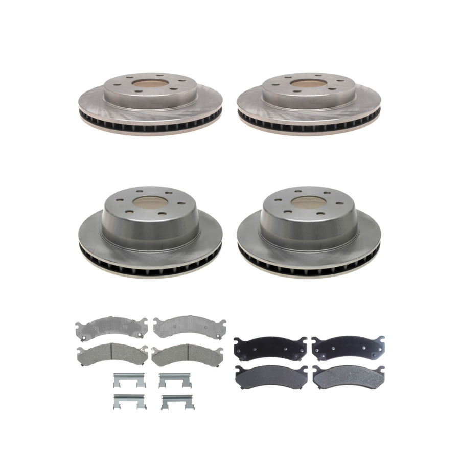 ACDelco Disc Brake Pads and Rotors Kit Front Rear For 01-06 GMC Sierra 1500