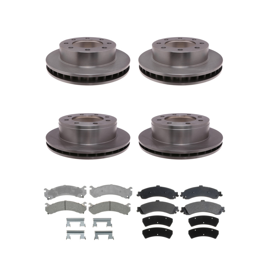 ACDelco Disc Brake Pads and Rotors Kit Front Rear For 2004 Chevrolet Silverado