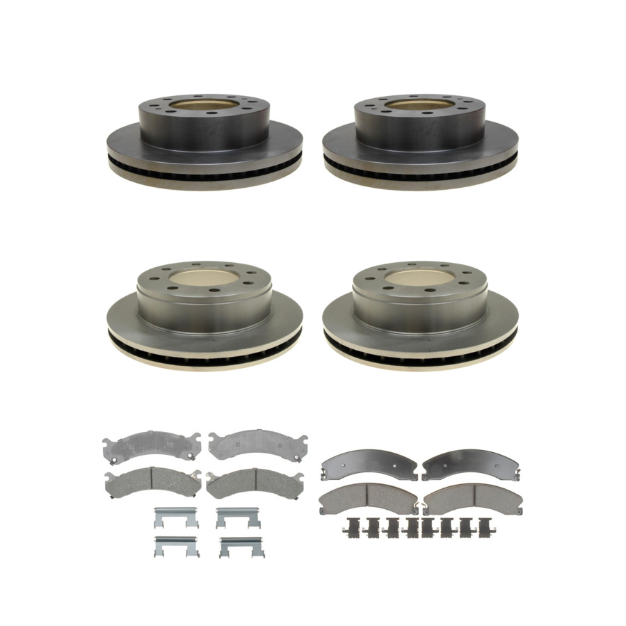 ACDelco Disc Brake Pads and Rotors Kit Front Rear For 09-17 GMC Savana 3500