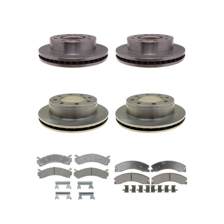 ACDelco Disc Brake Pads and Rotors Kit Front Rear For 09-17 GMC Savana 3500