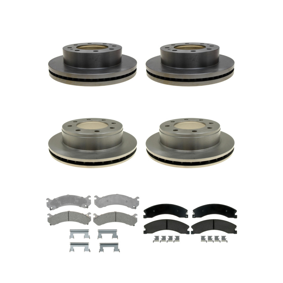 ACDelco Disc Brake Pads and Rotors Kit Front Rear For 09-17 GMC Savana 3500