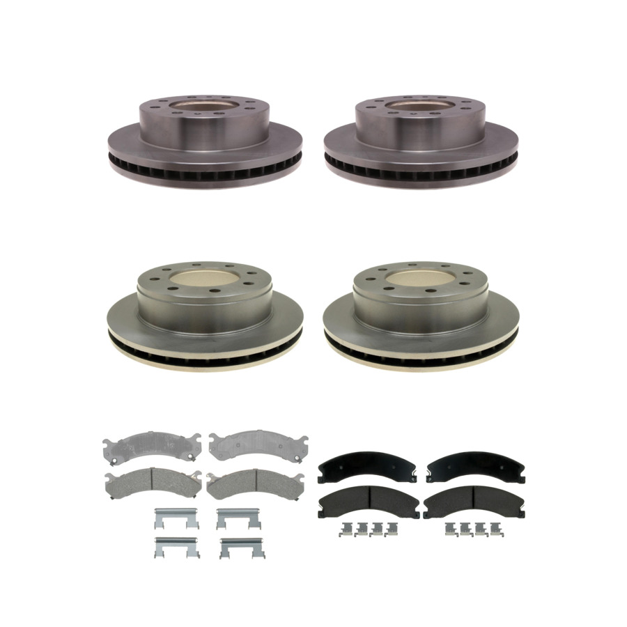 ACDelco Disc Brake Pads and Rotors Kit Front Rear For 09-17 GMC Savana 3500
