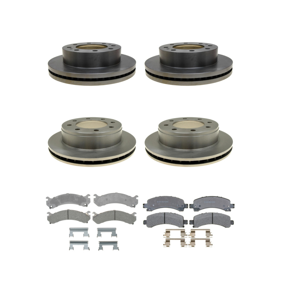 ACDelco Disc Brake Pads and Rotors Kit Front Rear For 04-17 GMC Savana 3500