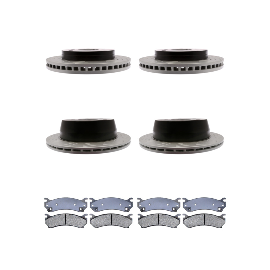 ACDelco Disc Brake Pads and Rotors Kit Front Rear For 99-07 Chevrolet Astro