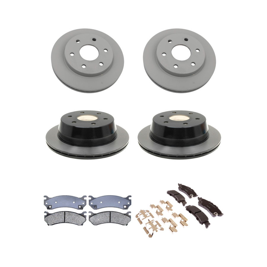 ACDelco Disc Brake Pads and Rotors Kit Front Rear For 99-07 Chevrolet Astro