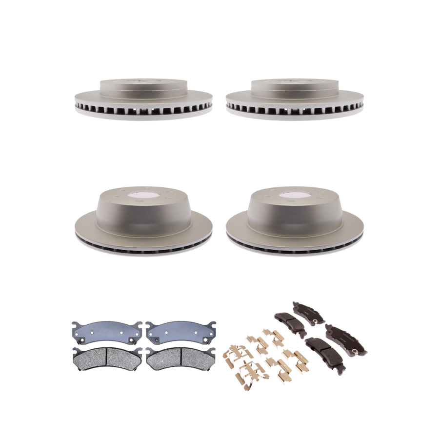 ACDelco Disc Brake Pads and Rotors Kit Front Rear For 99-07 Chevrolet Astro