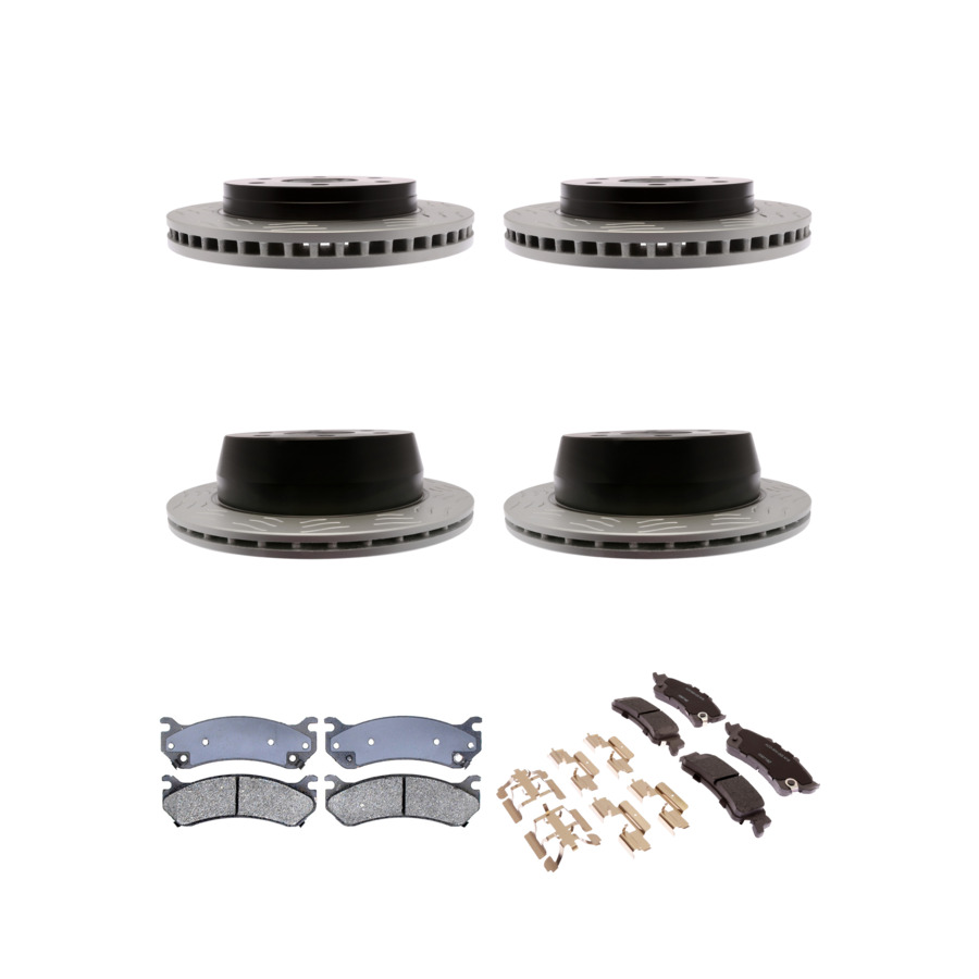 ACDelco Disc Brake Pads and Rotors Kit Front Rear For 99-07 Chevrolet Astro