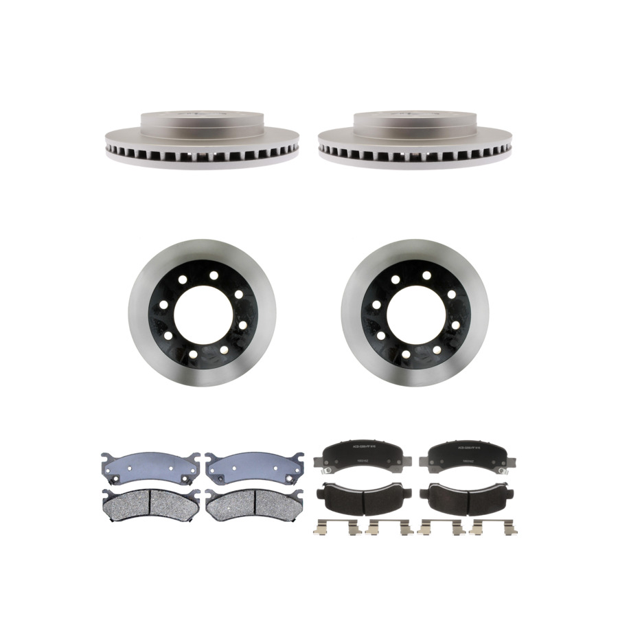 ACDelco Disc Brake Pads and Rotors Kit Front Rear For 03-05 GMC Savana 2500