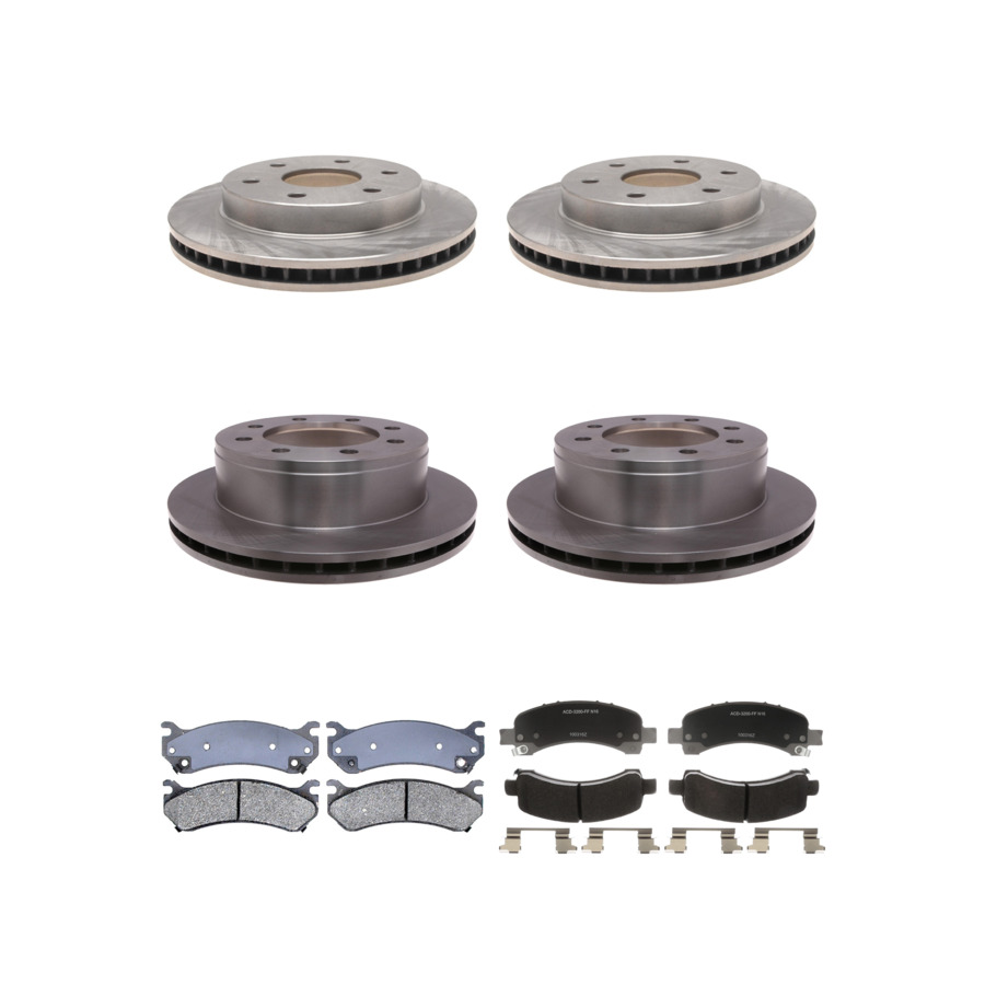 ACDelco Disc Brake Pads and Rotors Kit Front Rear For 03-05 Chevrolet Express