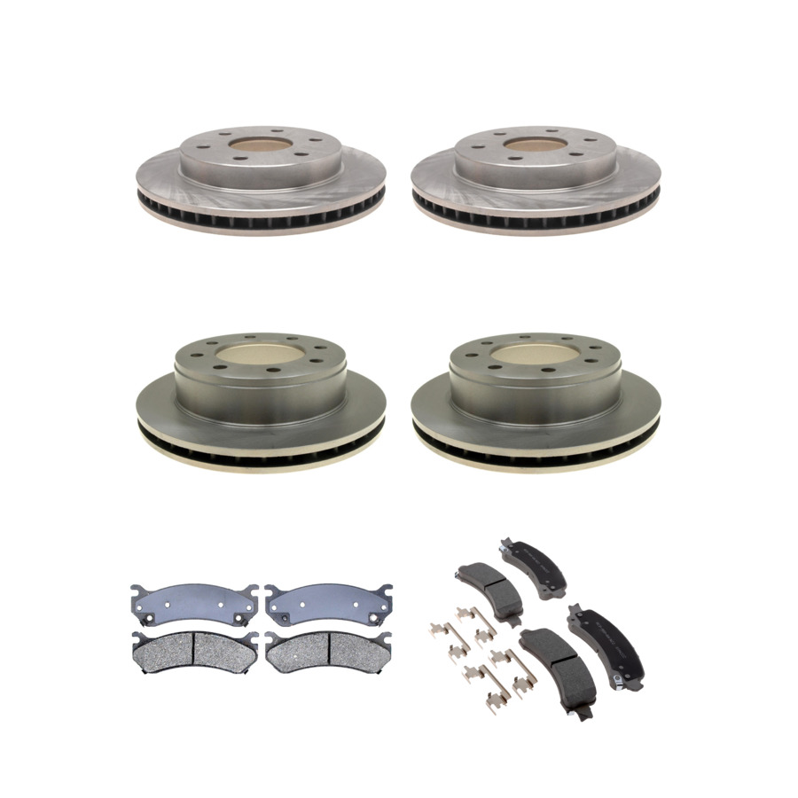 ACDelco Disc Brake Pads and Rotors Kit Front Rear For 03-05 GMC Savana 2500
