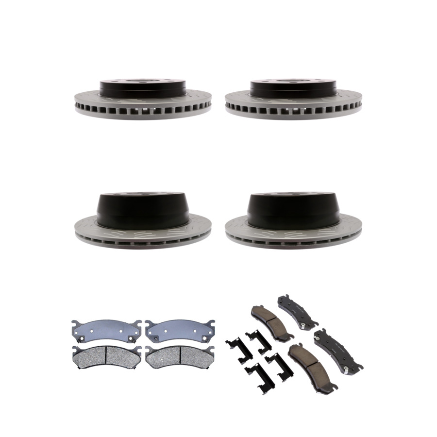 ACDelco Disc Brake Pads and Rotors Kit Front Rear For 99-07 Chevrolet Astro