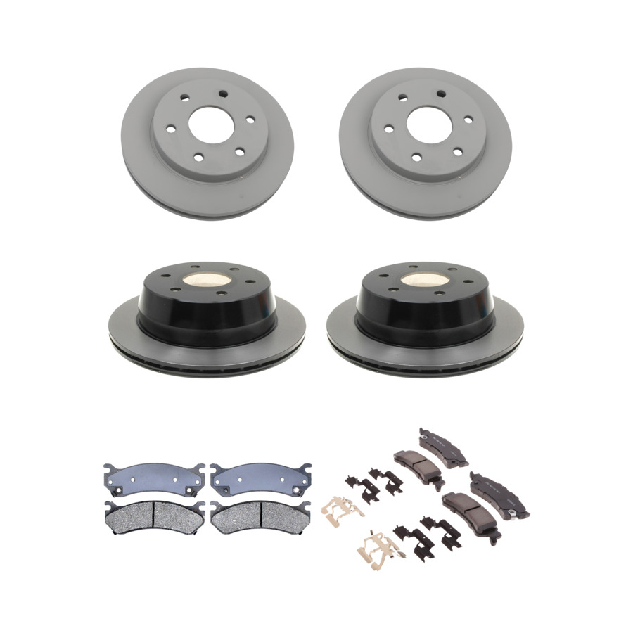 ACDelco Disc Brake Pads and Rotors Kit Front Rear For 99-07 Chevrolet Astro