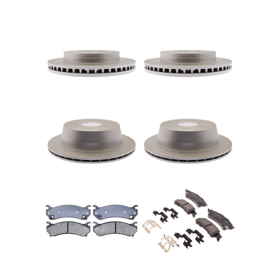 ACDelco Disc Brake Pads and Rotors Kit Front Rear For 99-07 Chevrolet Astro