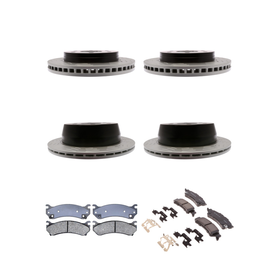 ACDelco Disc Brake Pads and Rotors Kit Front Rear For 99-07 Chevrolet Astro