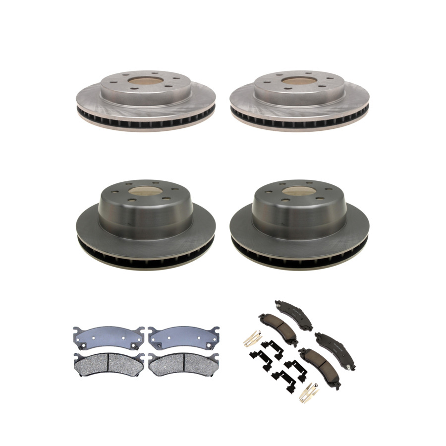ACDelco Disc Brake Pads and Rotors Kit Front Rear For 00-03 GMC Yukon XL 1500