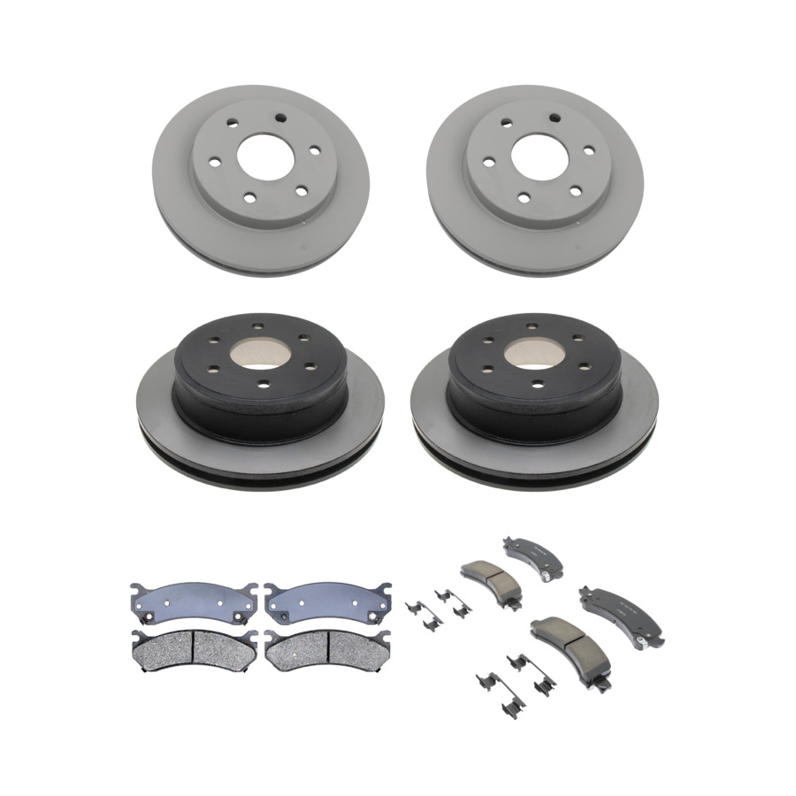 ACDelco Disc Brake Pads and Rotors Kit Front Rear For 03-05 Chevrolet Express