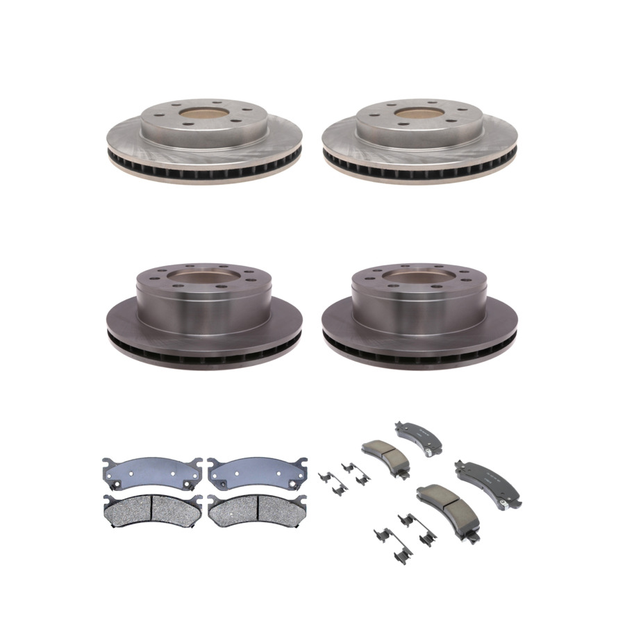 ACDelco Disc Brake Pads and Rotors Kit Front Rear For 03-05 Chevrolet Express