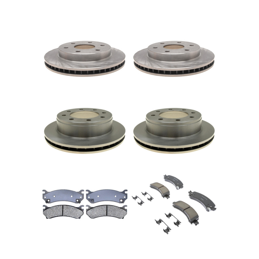 ACDelco Disc Brake Pads and Rotors Kit Front Rear For 03-05 GMC Savana 2500