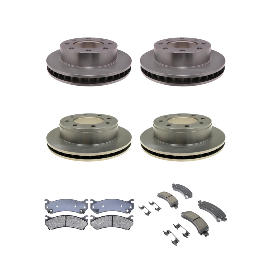ACDelco Disc Brake Pads and Rotors Kit Front Rear For 03-05 GMC Savana 2500