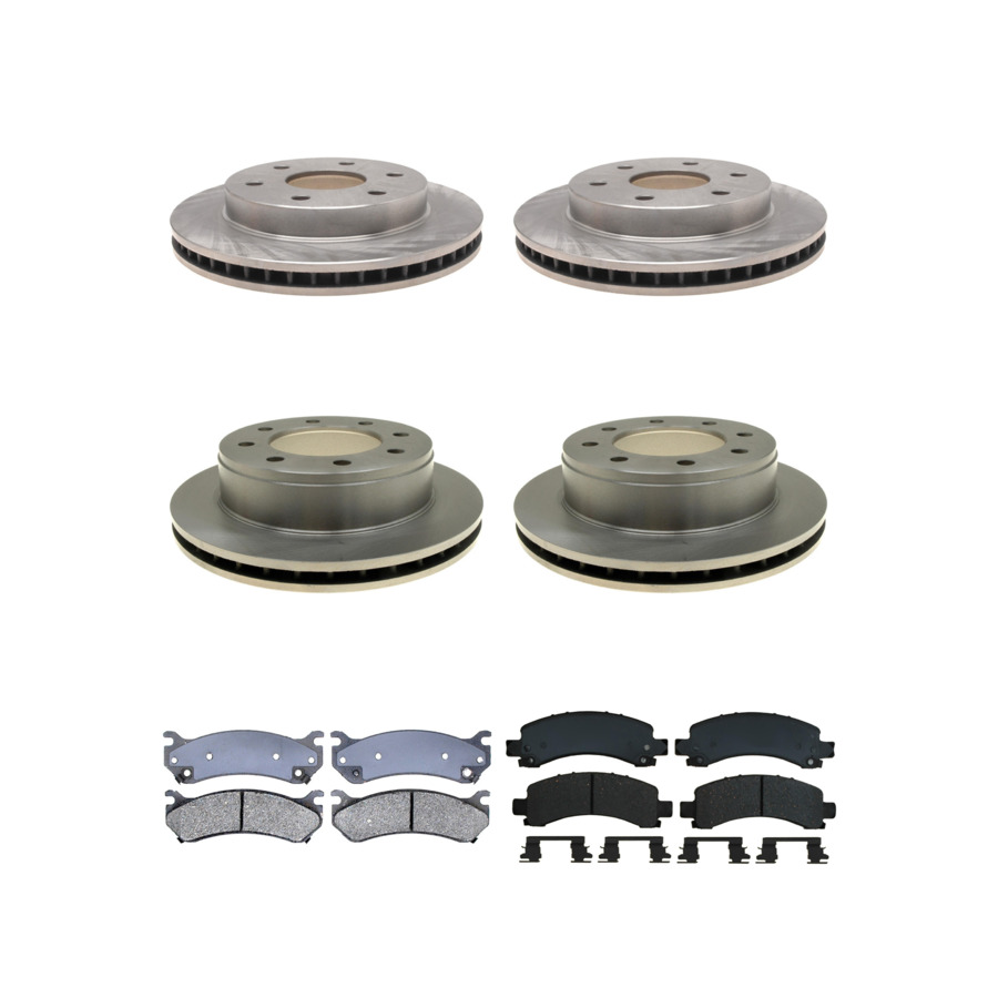 ACDelco Disc Brake Pads and Rotors Kit Front Rear For 03-05 GMC Savana 2500