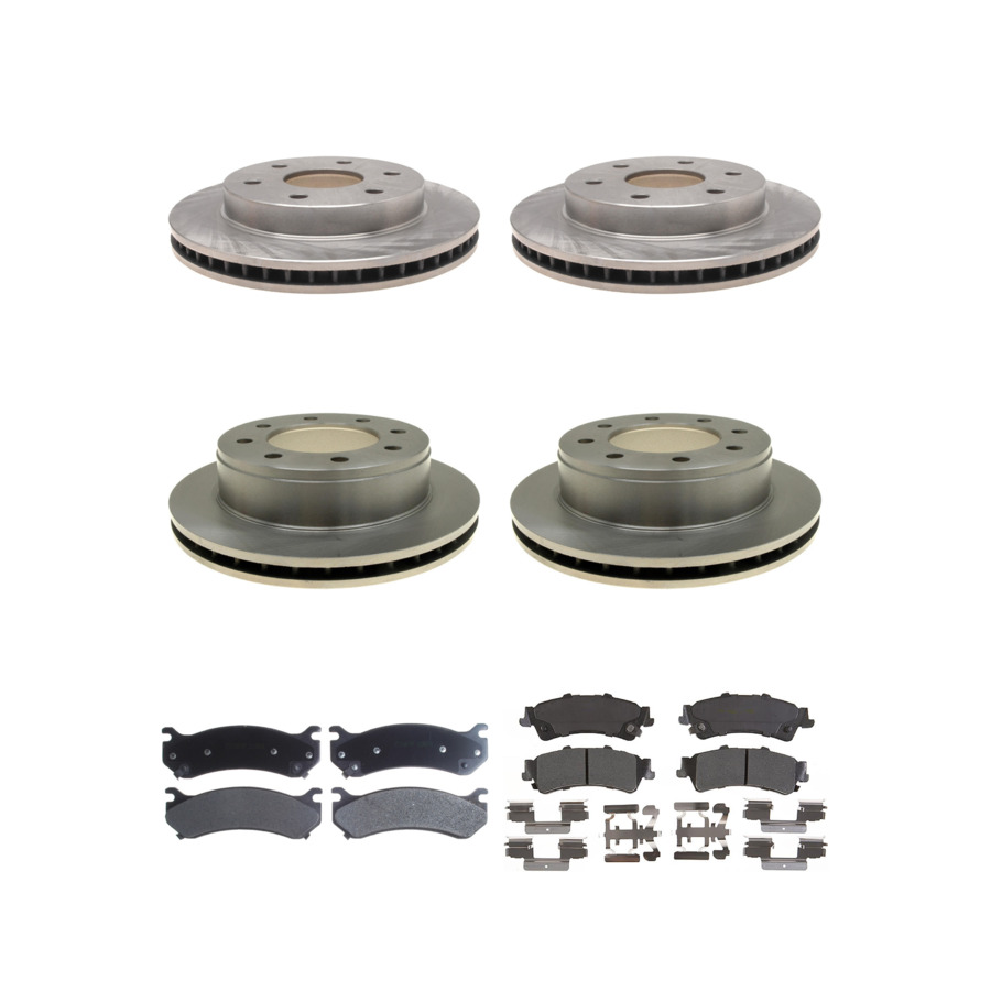 ACDelco Disc Brake Pads and Rotors Kit Front Rear For 01-07 GMC Sierra 1500