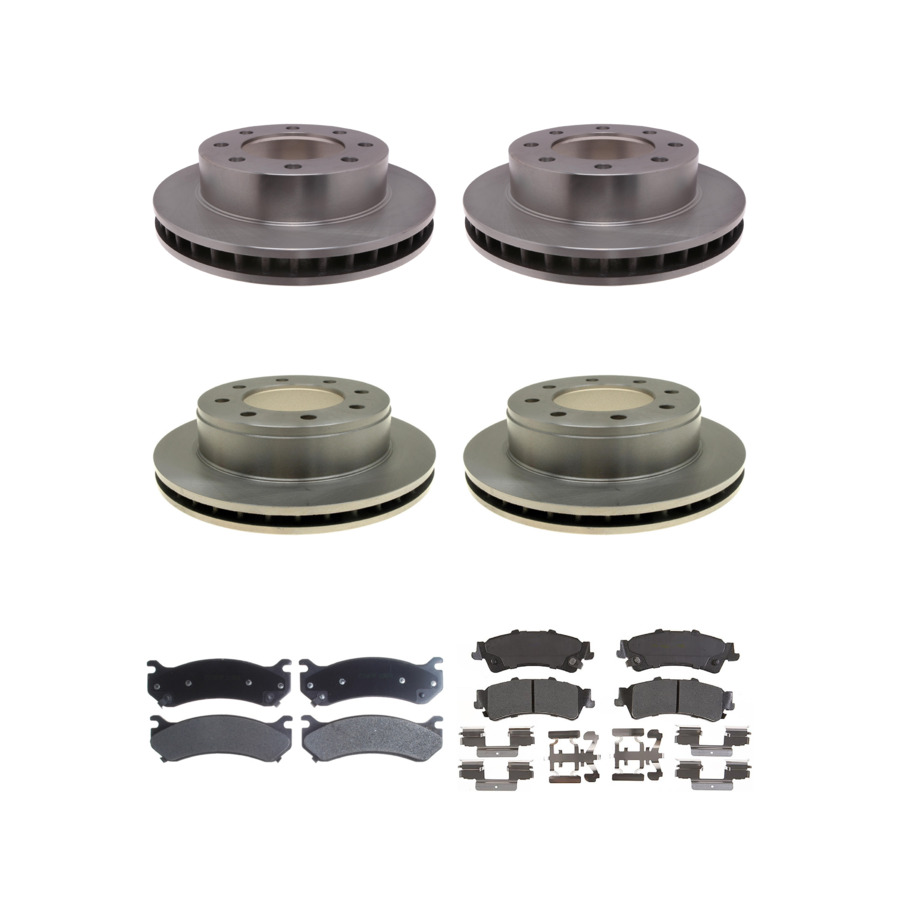 ACDelco Disc Brake Pads and Rotors Kit Front Rear For 01-07 GMC Sierra 1500