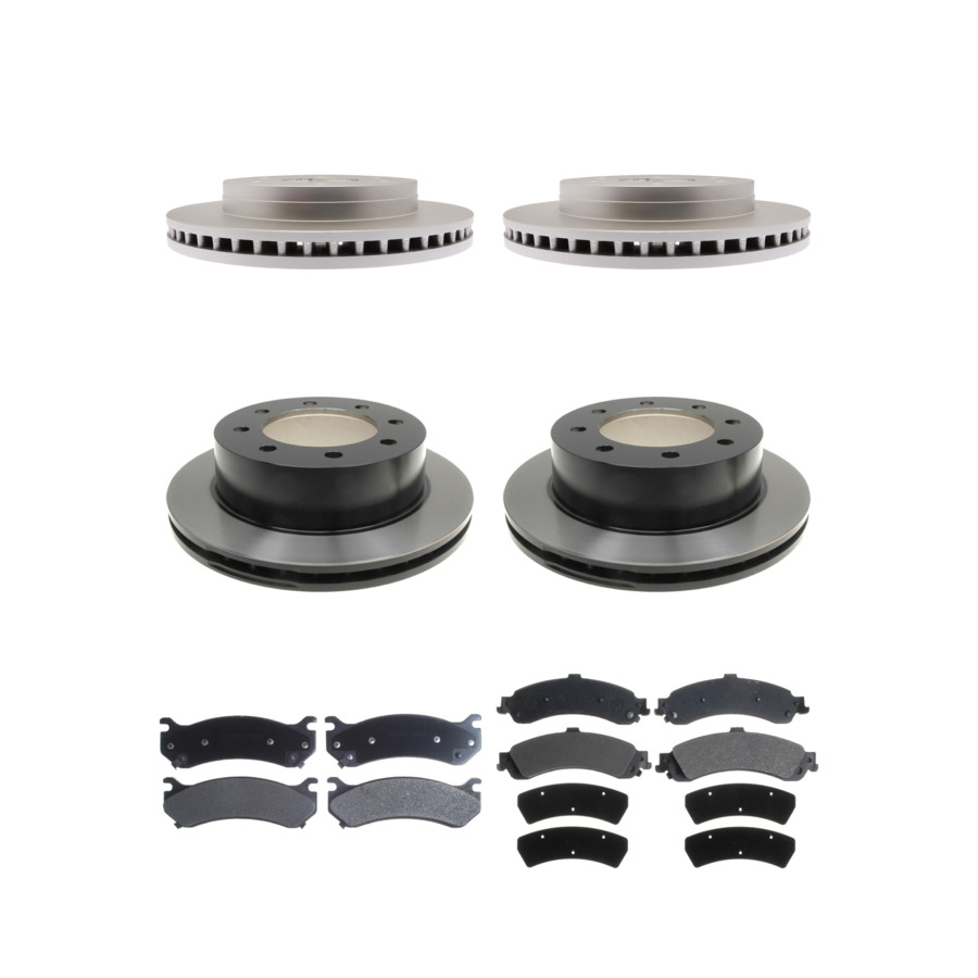 ACDelco Disc Brake Pads and Rotors Kit Front Rear For 2004 Chevrolet Silverado